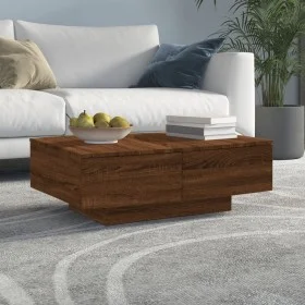 Brown oak plywood coffee table 90x60x31 cm by vidaXL, Coffee table - Ref: Foro24-815197, Price: 121,27 €, Discount: %