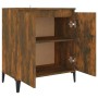 Aparador madera contrachapada color roble ahumado 60x35x70 cm de vidaXL, Aparadores - Ref: Foro24-815159, Precio: 59,85 €, De...