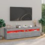 Mueble de TV con luces LED 2 uds gris Sonoma 75x35x40 cm de vidaXL, Muebles TV - Ref: Foro24-815126, Precio: 89,84 €, Descuen...