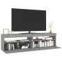 Mueble de TV con luces LED 2 uds gris Sonoma 75x35x40 cm de vidaXL, Muebles TV - Ref: Foro24-815126, Precio: 88,57 €, Descuen...