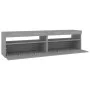 Mueble de TV con luces LED 2 uds gris Sonoma 75x35x40 cm de vidaXL, Muebles TV - Ref: Foro24-815126, Precio: 88,57 €, Descuen...