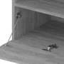 Mueble de TV con luces LED 2 uds gris Sonoma 75x35x40 cm de vidaXL, Muebles TV - Ref: Foro24-815126, Precio: 88,57 €, Descuen...