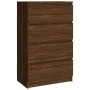 Aparador madera contrachapada roble marrón 60x35x98,5 cm de vidaXL, Aparadores - Ref: Foro24-815077, Precio: 98,57 €, Descuen...
