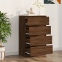 Aparador madera contrachapada roble marrón 60x35x98,5 cm de vidaXL, Aparadores - Ref: Foro24-815077, Precio: 100,21 €, Descue...