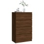 Aparador madera contrachapada roble marrón 60x35x98,5 cm de vidaXL, Aparadores - Ref: Foro24-815077, Precio: 100,21 €, Descue...