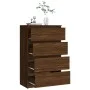 Aparador madera contrachapada roble marrón 60x35x98,5 cm de vidaXL, Aparadores - Ref: Foro24-815077, Precio: 98,57 €, Descuen...