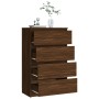 Aparador madera contrachapada roble marrón 60x35x98,5 cm de vidaXL, Aparadores - Ref: Foro24-815077, Precio: 100,21 €, Descue...