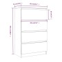 Aparador madera contrachapada roble marrón 60x35x98,5 cm de vidaXL, Aparadores - Ref: Foro24-815077, Precio: 100,21 €, Descue...