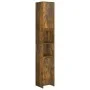 Armario baño madera contrachapada roble ahumado 30x30x183,5cm de vidaXL, Muebles de baño - Ref: Foro24-815108, Precio: 77,16 ...