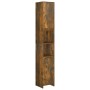 Armario baño madera contrachapada roble ahumado 30x30x183,5cm de vidaXL, Muebles de baño - Ref: Foro24-815108, Precio: 78,36 ...