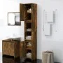 Armario baño madera contrachapada roble ahumado 30x30x183,5cm de vidaXL, Muebles de baño - Ref: Foro24-815108, Precio: 77,16 ...