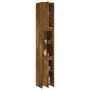 Armario baño madera contrachapada roble ahumado 30x30x183,5cm de vidaXL, Muebles de baño - Ref: Foro24-815108, Precio: 78,36 ...