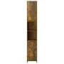 Armario baño madera contrachapada roble ahumado 30x30x183,5cm de vidaXL, Muebles de baño - Ref: Foro24-815108, Precio: 77,16 ...