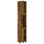 Armario baño madera contrachapada roble ahumado 30x30x183,5cm de vidaXL, Muebles de baño - Ref: Foro24-815108, Precio: 78,36 ...