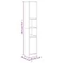 Armario baño madera contrachapada roble ahumado 30x30x183,5cm de vidaXL, Muebles de baño - Ref: Foro24-815108, Precio: 77,16 ...