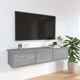 Engineered wood Sonoma gray wall cabinet 88x26x18.5 cm by vidaXL, Shelves and shelves - Ref: Foro24-815082, Price: 48,50 €, D...