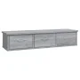 Armario de pared madera de ingeniería gris Sonoma 88x26x18,5 cm de vidaXL, Estantes y estanterías - Ref: Foro24-815082, Preci...