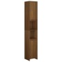 Armario de baño madera contrachapada roble marrón 30x30x183,5cm de vidaXL, Muebles de baño - Ref: Foro24-815110, Precio: 95,5...