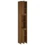 Armario de baño madera contrachapada roble marrón 30x30x183,5cm de vidaXL, Muebles de baño - Ref: Foro24-815110, Precio: 93,8...