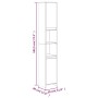Armario de baño madera contrachapada roble marrón 30x30x183,5cm de vidaXL, Muebles de baño - Ref: Foro24-815110, Precio: 95,5...