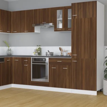 Armario colgante madera de ingeniería marrón roble 60x31x60 cm de vidaXL, Armarios de cocina - Ref: Foro24-815122, Precio: 51...