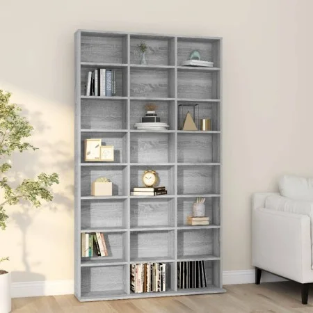 CD-Regal aus grauem Sonoma-Sperrholz, 102 x 23 x 177,5 cm von vidaXL, CD- und DVD-Speicher - Ref: Foro24-815091, Preis: 105,7...