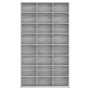 Estante de CD madera contrachapada gris Sonoma 102x23x177,5 cm de vidaXL, Almacenamiento para CD y DVD - Ref: Foro24-815091, ...