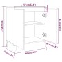 Aparador de madera contrachapada roble marrón 60x35x70 cm de vidaXL, Aparadores - Ref: Foro24-815161, Precio: 67,91 €, Descue...