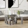Mesas apilables 3 pzas madera contrachapada color gris Sonoma de vidaXL, Mesas auxiliares - Ref: Foro24-815223, Precio: 56,20...