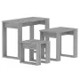 Mesas apilables 3 pzas madera contrachapada color gris Sonoma de vidaXL, Mesas auxiliares - Ref: Foro24-815223, Precio: 56,20...