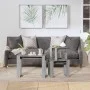 Mesas apilables 3 pzas madera contrachapada color gris Sonoma de vidaXL, Mesas auxiliares - Ref: Foro24-815223, Precio: 56,20...