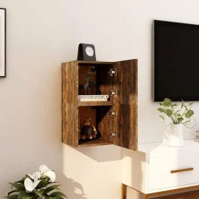 Muebles para TV de pared 2 uds roble ahumado 30,5x30x30 cm de vidaXL, Muebles TV - Ref: Foro24-815136, Precio: 40,96 €, Descu...