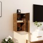 Muebles para TV de pared 2 uds roble ahumado 30,5x30x30 cm de vidaXL, Muebles TV - Ref: Foro24-815136, Precio: 43,29 €, Descu...