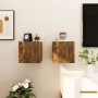 Muebles para TV de pared 2 uds roble ahumado 30,5x30x30 cm de vidaXL, Muebles TV - Ref: Foro24-815136, Precio: 43,29 €, Descu...