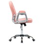 Silla de oficina giratoria de cuero sintético rosa en Sillas de oficina | Comprar online en Foru.es