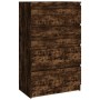 Aparador madera contrachapada color roble ahumado 60x35x98,5 cm de vidaXL, Aparadores - Ref: Foro24-815075, Precio: 77,38 €, ...