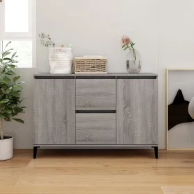 Gray Sonoma plywood sideboard 104x35x70 cm by vidaXL, Sideboards - Ref: Foro24-815166, Price: 109,15 €, Discount: %