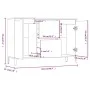 Sonoma grau Sperrholz Anrichte 104x35x70 cm von vidaXL, Sideboards - Ref: Foro24-815166, Preis: 109,15 €, Rabatt: %