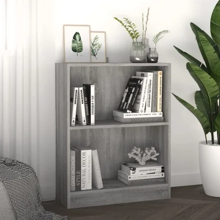 Estantería madera de ingeniería gris Sonoma 60x24x76 cm de vidaXL, Librerías y estanterías - Ref: Foro24-815085, Precio: 33,4...