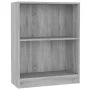 Estantería madera de ingeniería gris Sonoma 60x24x76 cm de vidaXL, Librerías y estanterías - Ref: Foro24-815085, Precio: 33,4...