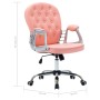 Silla de oficina giratoria de cuero sintético rosa en Sillas de oficina | Comprar online en Foru.es