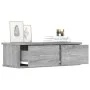 Armario de pared madera contrachapada gris Sonoma 60x26x18,5 cm de vidaXL, Estantes y estanterías - Ref: Foro24-815079, Preci...