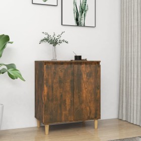 Aparador madera contrachapada color roble ahumado 60x35x70 cm de vidaXL, Aparadores - Ref: Foro24-815156, Precio: 52,62 €, De...