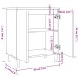 Aparador de madera contrachapada gris Sonoma 60x35x70 cm de vidaXL, Aparadores - Ref: Foro24-815157, Precio: 61,64 €, Descuen...