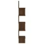 Estantería esquina pared madera roble marrón 20x20x127,5 cm de vidaXL, Estantes y estanterías - Ref: Foro24-815212, Precio: 2...