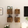 Muebles para TV de pared 4 uds roble ahumado 30,5x30x30 cm de vidaXL, Muebles TV - Ref: Foro24-815137, Precio: 58,02 €, Descu...