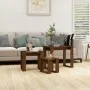 Stackable tables 3 pieces brown oak plywood by vidaXL, Side tables - Ref: Foro24-815224, Price: 42,33 €, Discount: %