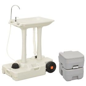 Juego de inodoro con lavabo portátil para camping de vidaXL, Camping y senderismo - Ref: Foro24-3154909, Precio: 344,77 €, De...