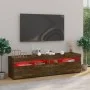 Mueble de TV con luces LED 2 uds roble ahumado 75x35x40 cm de vidaXL, Muebles TV - Ref: Foro24-815124, Precio: 98,09 €, Descu...