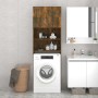 Armario de lavadora color roble ahumado 64x25,5x190 cm de vidaXL, Accesorios para lavadoras y secadoras - Ref: Foro24-815069,...